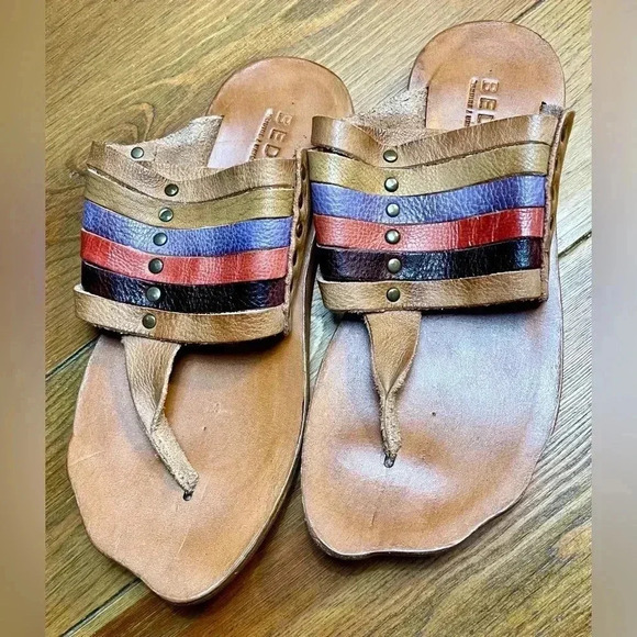 Bed Stü | Nemesis | Leather Thong Sandals | Women’s Size 6 - Picture 1 of 6